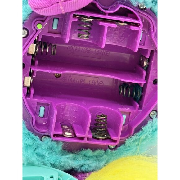 HASBRO Teal Blue Purple Yellow FURBY Boom Tested & Working - Picture 7 of 7